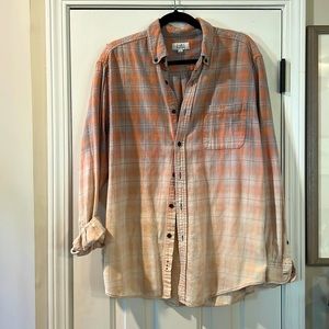 Croft & Barrow custom bleached flannel, Large